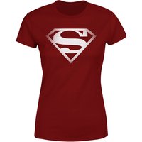 Superman Spot Logo Women's T-Shirt - Burgundy - L von Superman