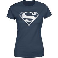 Superman Spot Logo Women's T-Shirt - Navy - L von Superman