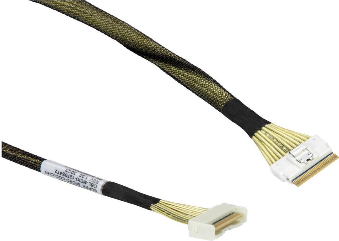 Super Micro Supermicro - SATA- / SAS-Kabel - Mini Cool Edge IO (MCIO) x8 gerade zu Slim SAS x8 gerade - 45cm - PCIe Gen5 (CBL-MCIO-1270S4T2) von Supermicro