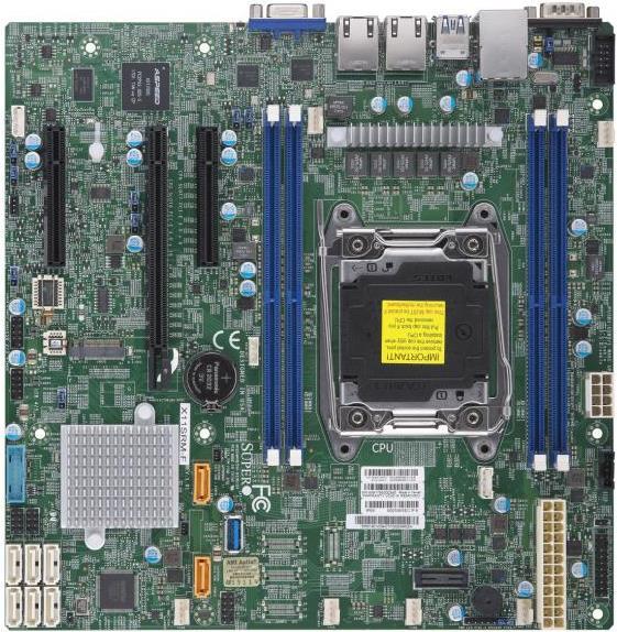 SUPERMICRO X11SRM-F - Motherboard - micro ATX - LGA2066 Socket - C422 - USB 3.0 - 2 x Gigabit LAN - Onboard-Grafik von Supermicro