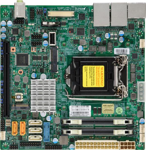 SUPERMICRO X11SSV-LVDS Q170 DDR4 MITX Mini-ITX, 17.018 cm (6.7 &quot ) x 6.7&quot (17.02cm x 17.02cm), AMI UEFI, ACPI 5.0 (MBD-X11SSV-LVDS-B) von Supermicro