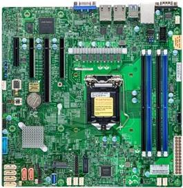 SUPERMICRO X12STL-F - Motherboard - micro ATX - LGA1200-Sockel - C252 Chipsatz - USB 3.2 Gen 1 - 2 x Gigabit LAN - Onboard-Grafik von Supermicro