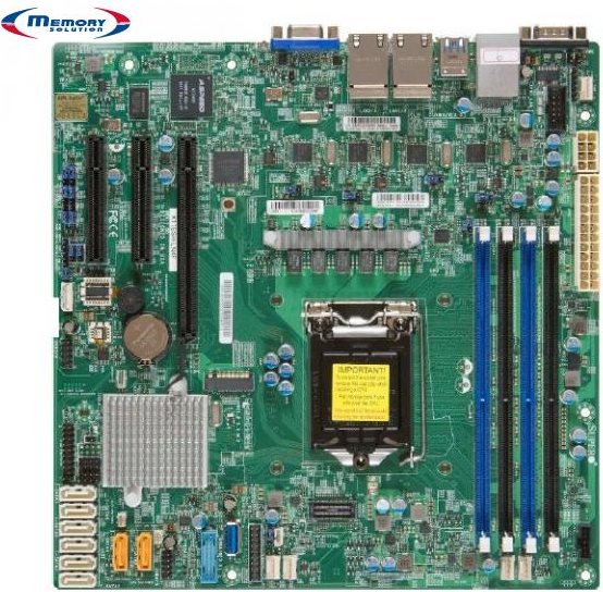 Super Micro SUPERMICRO X11SSH-F - Motherboard - 2 x Gigabit LAN - Onboard-Grafik - BULK (MBD-X11SSH-F-B) von Supermicro