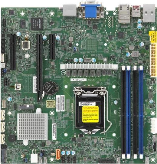 Super Micro SUPERMICRO X12SCZ-QF - Motherboard - micro ATX - LGA1200-Sockel - Q470 - USB 3,2 Gen 2 - 2 x Gigabit LAN - Onboard-Grafik - HD Audio (MBD-X12SCZ-QF-B) von Supermicro