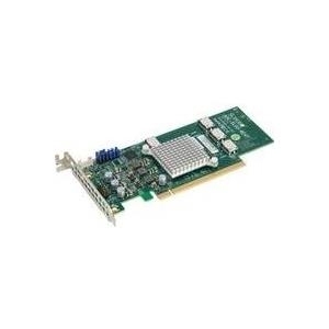 Super Micro Supermicro AOC-SLG3-4E4T - Speicher-Controller - 4 Sender/Kanal - PCIe 3.0 - Low-Profile - PCIe 3.0 x16 (AOC-SLG3-4E4T-O) von Supermicro