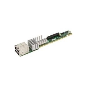 Super Micro Supermicro Add-on Card AOC-UR-i4XT 1U Ultra Riser - Netzwerkadapter - 10Gb Ethernet x 4 - für SuperServer 1028U-TR4T+, 6018U-TR4T+ (AOC-UR-i4XT) von Supermicro