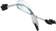 Super Micro Supermicro CBL-SAST-0813 - SATA- / SAS-Kabel - 1x8 Slim SAS (SFF-8654) bis SATA - 16/16/26/26 cm (CBL-SAST-0813) von Supermicro