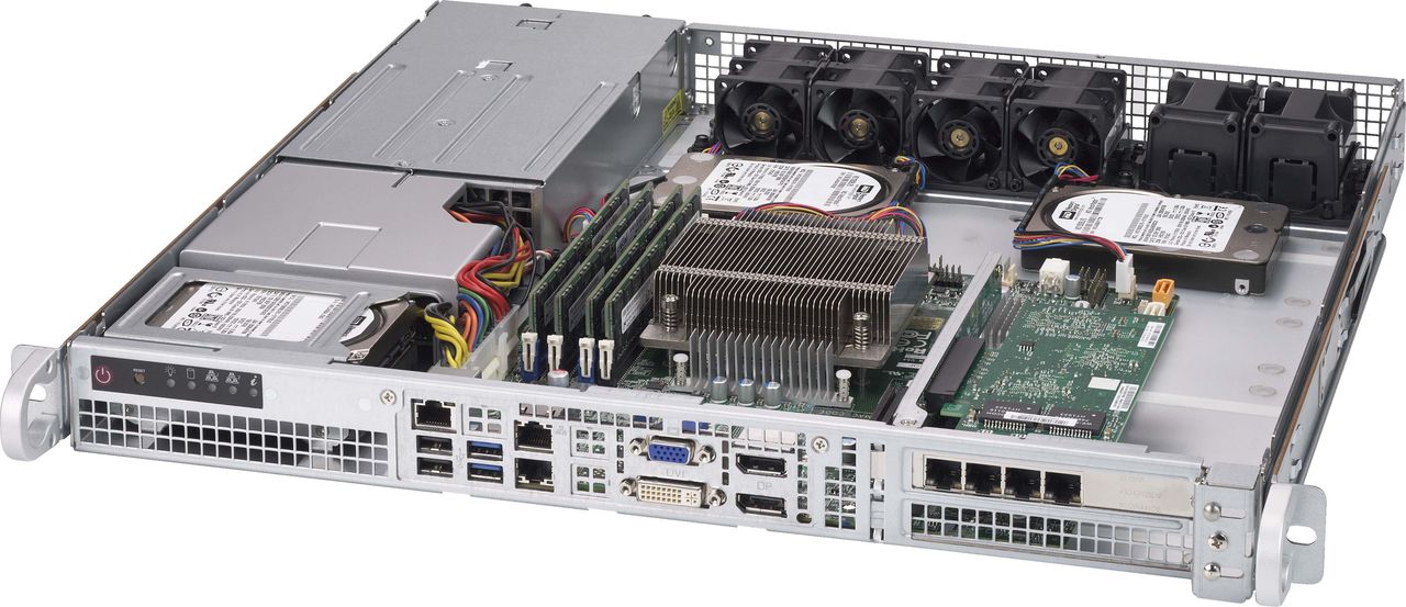 Super Micro Supermicro SC515 R407 - Rack - einbaufähig - 1U (CSE-515-R407) von Supermicro