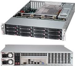 Super Micro Supermicro SC826 BAC12-R1K23LPB - Rack-Montage - 2U - verbessertes, erweitertes ATX - SATA/SAS/PCI Express - Hot-Swap 1200 Watt - Schwarz (CSE-826BAC12-R1K23LPB) von Supermicro