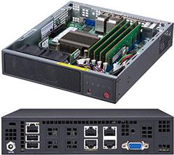 Super Micro Supermicro SuperServer E200-9A - Server - Mini-1U - 1-Weg - 1 x Atom C3558 - RAM 0GB - kein HDD - AST2400 - GigE - kein Betriebssystem - Monitor: keiner (SYS-E200-9A) von Supermicro