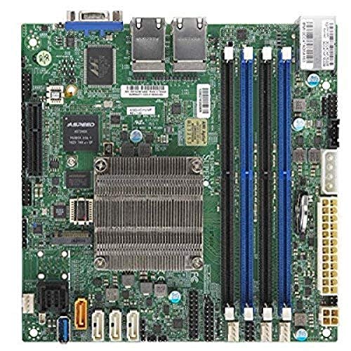 Supermicro A2SDI-4C-HLN4F Mini ITX Mainboard (DDR4-SDRAM, DIMM, 1600, 1866, 2133, 2400 MHz, 1,2 V, 2133 MHz, 2133 MHz) von Supermicro