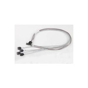 Supermicro - Internes SAS-Kabel - mit Sidebands - Überkreuzung - 4x Mini SAS HD (SFF-8643) (M) bis SATA, Seitenband (W) - 55 cm von Supermicro