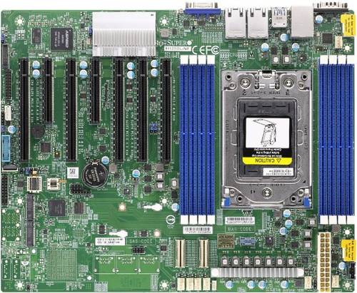 Supermicro MBD-H12SSL-NT-O Mainboard Sockel (PC) AMD SP3 Formfaktor (Details) ATX von Supermicro