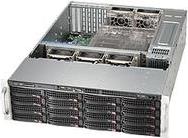 Supermicro SC836 BE1C-R1K23B - Rack - einbaufähig - 3U - verbessertes, erweitertes ATX - SATA/SAS - Hot-Swap 1200 Watt - Schwarz von Supermicro