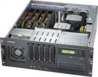 Supermicro SC842 XTQ-R606B - Rack - einbaufähig - 4U - Erweitertes ATX - SATA/SAS - Hot-Swap 600 Watt - Schwarz - USB/seriell von Supermicro