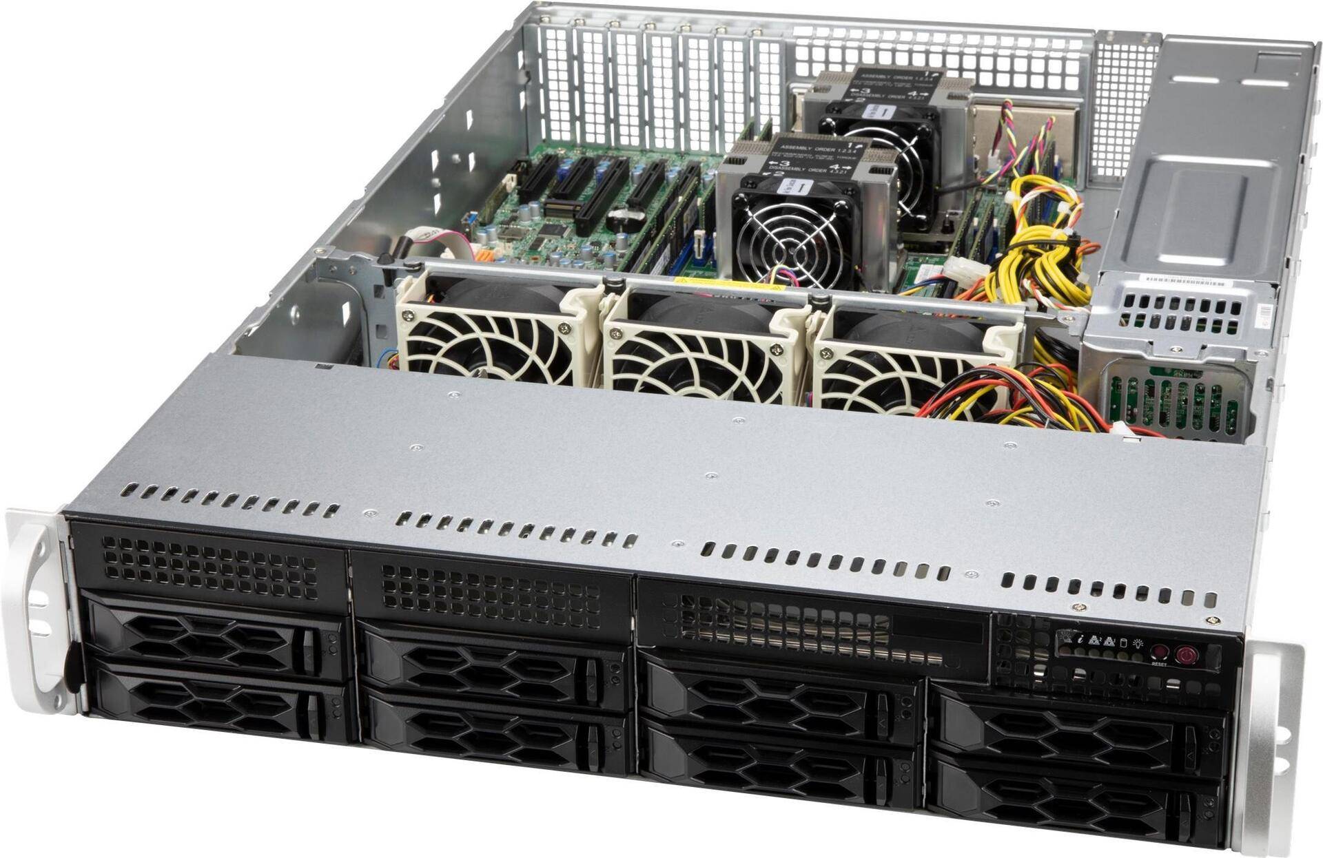 Supermicro SCLA25TQC R609LP - Rack-Montage - 2U - verbessertes, erweitertes ATX - SATA/SAS - Hot-Swap 650 Watt - Schwarz von Supermicro