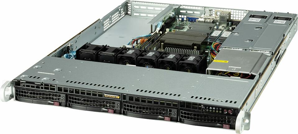 Supermicro SYS-510T-WTR-EU Server-Barebone Intel C256 LGA 1200 (Socket H5) Rack (1U) Schwarz (SYS-510T-WTR-EU) von Supermicro