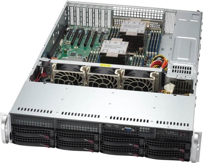 Supermicro SYS-621P-TRT Server-Barebone Intel C741 LGA 4677 (Socket E) Rack (2U) Silber (SYS-621P-TRT) von Supermicro