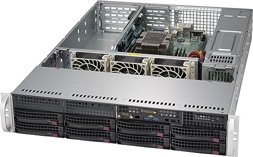 Supermicro SuperServer 5029P-WTR Intel C622 LGA 3647 Rack (2U) Schwarz – Barebone-Server (Intel C622, LGA 3647, DDR4-SDRAM, 768 GB, 192 GB, 2133,2400,2666 MHz) von Supermicro