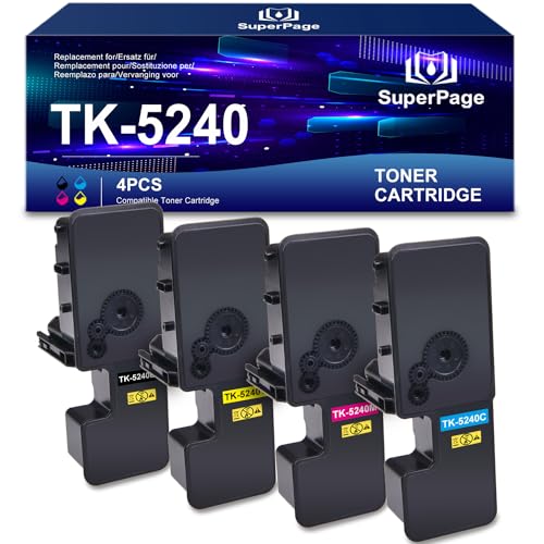 Superpage TK5240 Kompatibel für Kyocera TK-5240K Multipack Toner für Kyocera Ecosys M5526cdw M5526cdn TK-5240 von Superpage