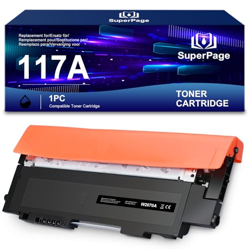 Superpage Toner Kompatibel für HP 117A W2070A für HP Color Laser MFP 179fwg 178nwg 179fnw 178nw 150nw 150a, Schwarz von Superpage