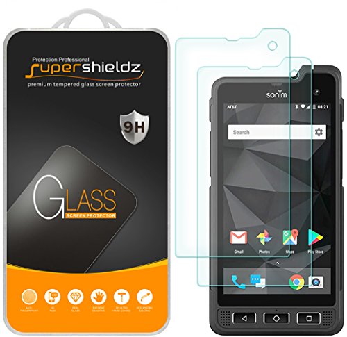[2er Pack] Supershieldz für Sonim XP8 gehärtetem Glas Displayschutzfolie, Kratzfest, blasenfrei, lebenslange Umtausch-Garantie von Supershieldz