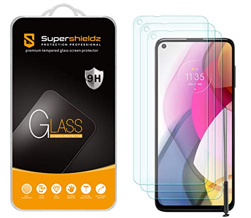 Supershieldz Displayschutzfolie für Motorola Moto G Stylus (2021), gehärtetes Glas, kratzfest, blasenfrei, 3 Stück von Supershieldz