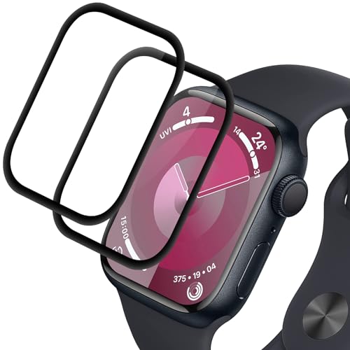 Supershieldz Panzer Schutz Glas für Apple Watch Series 6/5/4/SE 40mm, Panzer Schutzfolie, 3D-Vollständige Glasfolie, Displayschutz Anti-Bläschen, 9H Härte, HD Klar - 2 Stück von Supershieldz