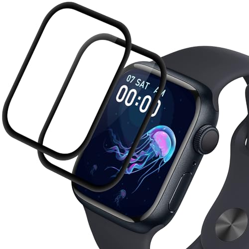 Supershieldz Panzer Schutz Glas für Apple Watch Series 6/5/4/SE 40mm, Panzer Schutzfolie für Apple Watch 40mm, 3D-Vollständige Glasfolie, HD Displayschutz, Anti-Bläschen, 9H Härte - 2 Stück von Supershieldz