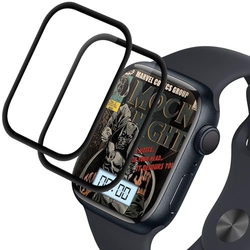 Supershieldz Panzer Schutz Glas für Apple Watch Series 6/5/4/SE 44mm, Anti-Kratzen Panzerfolie, 3D-Vollständige Schutzfolie, 9H Härte, HD Displayschutz, Anti-Bläschen - 2 Stück von Supershieldz