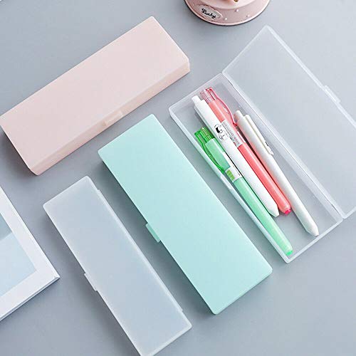 SUPERTOOL 1 Packung Kunststoff-Federmäppchen, Stiftebox, Stifthalter, Organizer, Schulbedarf, Stiftebox für Schüler (weiß, klein) von Super Tool