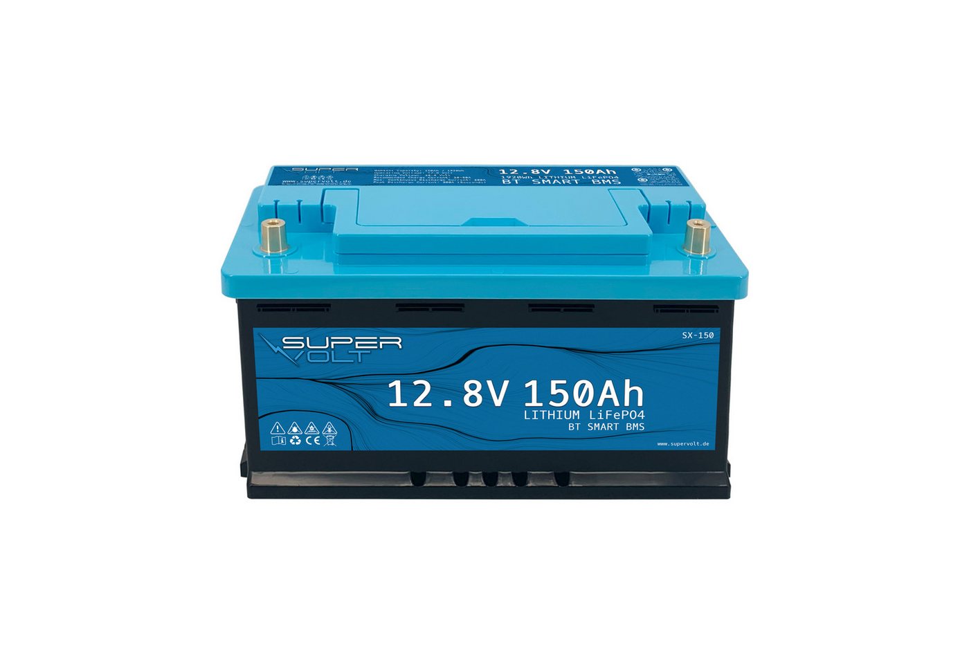 Supervolt Supervolt LiFePO4 150Ah 12.8V mit Bluetooth BMS Batterie Supervolt Supervolt LiFePO4 150Ah 12.8V mit Bluetooth BMS Batterie von Supervolt