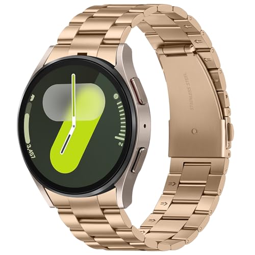 Suphart Metallband Kompatibel mit Samsung Galaxy Watch 7 6 5 4 FE Armband 44mm 40mm, Kein Gap-Ersatzarmbänder für Galaxy Watch 6 Classic 47mm 43mm/5 Pro 45mm, Roségold Suphart Metallband Kompatibel mit Samsung Galaxy Watch 7 6 5 4 FE Armband 44mm 40mm, Kein Gap-Ersatzarmbänder für Galaxy Watch 6 Classic 47mm 43mm/5 Pro 45mm, Roségold von Suphart