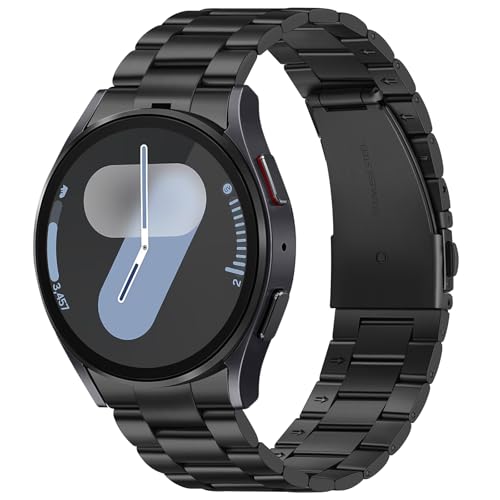 Suphart Metallband Kompatibel mit Samsung Galaxy Watch 7 6 5 4 FE Armband 44mm 40mm, Kein Gap-Ersatzarmbänder für Galaxy Watch 6 Classic 47mm 43mm/5 Pro 45mm, Schwarz Suphart Metallband Kompatibel mit Samsung Galaxy Watch 7 6 5 4 FE Armband 44mm 40mm, Kein Gap-Ersatzarmbänder für Galaxy Watch 6 Classic 47mm 43mm/5 Pro 45mm, Schwarz von Suphart