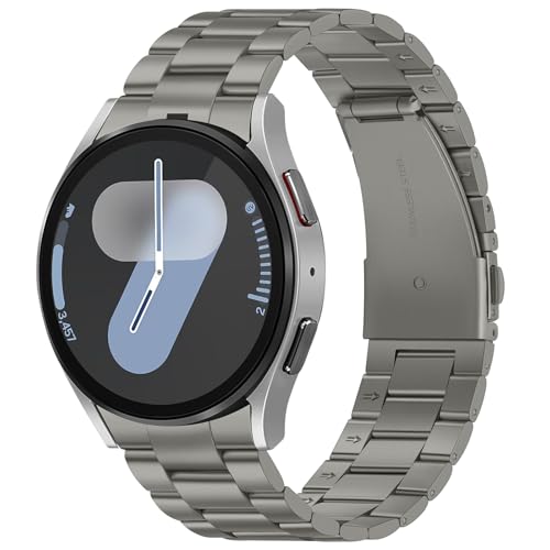 Suphart Metallband Kompatibel mit Samsung Galaxy Watch 7 6 5 4 FE Armband 44mm 40mm, Kein Gap-Ersatzarmbänder für Galaxy Watch 6 Classic 47mm 43mm/5 Pro 45mm, Titan Suphart Metallband Kompatibel mit Samsung Galaxy Watch 7 6 5 4 FE Armband 44mm 40mm, Kein Gap-Ersatzarmbänder für Galaxy Watch 6 Classic 47mm 43mm/5 Pro 45mm, Titan von Suphart