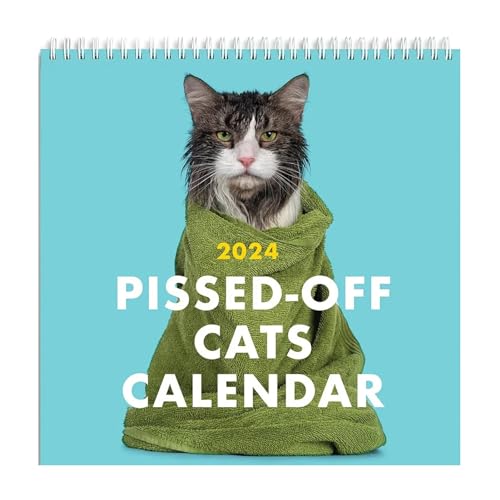 Kalender 2024 mit angepissten Katzen|2024 Neuer lustiger Katzenkalender,freches für Katzenliebhaber,Katzenballkalender 2024,Katzenwandkalender,Katzenliebhaberkalender,Planerkalender von Suphyee