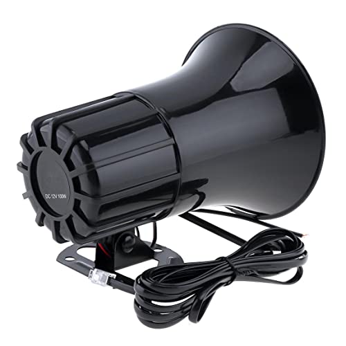 100W 12V 7 Töne Lautsprecher Warnalarm Polizei Feuersirene Horn Lauter Ton 105db Mit MIC Mikrofon Passend for Auto/LKW 100W 12V 7 Töne Lautsprecher Warnalarm Polizei Feuersirene Horn Lauter Ton 105db Mit MIC Mikrofon Passend for Auto/LKW von Supkancl