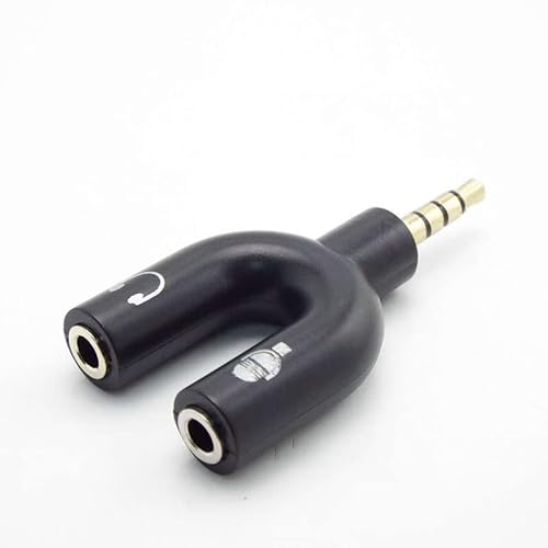 3,5 mm Klinkenstecker Typ C Mikrofon Kopfhörer Splitter Konverter Anschluss for Xbox One Audio Adapter Headset for PS4 PC(A type) von Supkancl