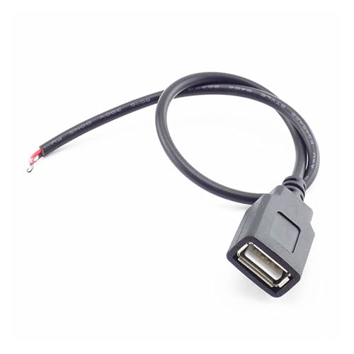 1m 2m 2-Pin 4-Pin USB 2.0 A Buchse Männlich Klinke Power Charge Ladekabel Deta Kabel Verlängerungskabel Stecker DIY 5V Adapter(USB Female 4pin,200cm) von Supkancl