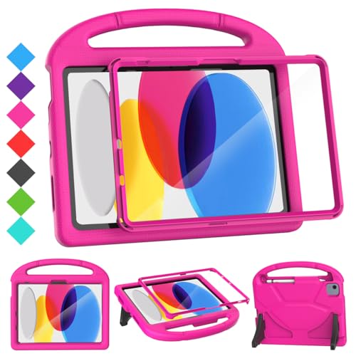 SUPLIK Kinder-Schutzhülle für iPad A16 27,9 cm (11 Zoll) 2025 (11. Generation) & iPad 10. Generation (11 Zoll 2022), langlebig, stoßfest, mit Ständer, mit Displayschutzfolie/Stifthalter/Griff für von Suplik