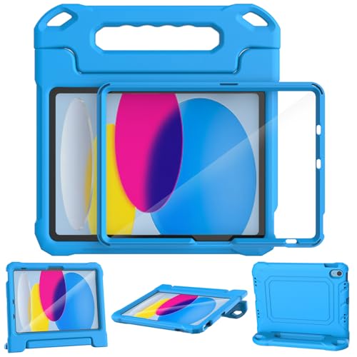 SUPLIK Kinder-Schutzhülle für iPad A16 27,9 cm (11 Zoll) 2025 (11. Generation) und iPad 10. Generation (11 Zoll 2022), gebaut mit Displayschutzfolie, langlebig, stoßfest, kindersicher, mit Ständer von Suplik