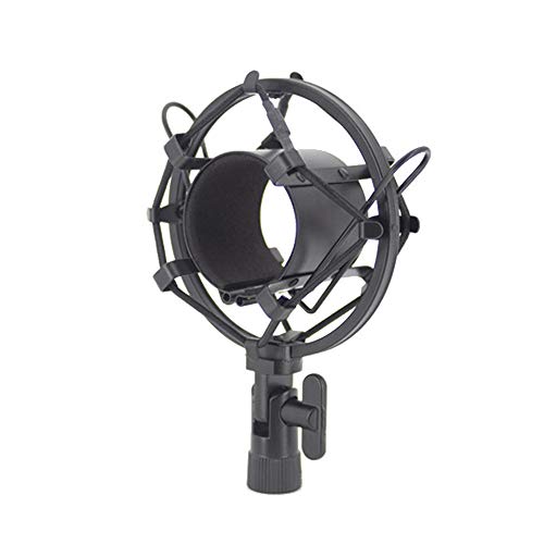 Supmico Mikrofon Stoßdämpferhalterung Mikrofonspinne Mikrofonhalter Halterung Kondensatormikrofon Vibrationsgesichert mit 48mm-60mm Durchmesser Schwarz Supmico Mikrofon Stoßdämpferhalterung Mikrofonspinne Mikrofonhalter Halterung Kondensatormikrofon Vibrationsgesichert mit 48mm-60mm Durchmesser Schwarz von Supmico