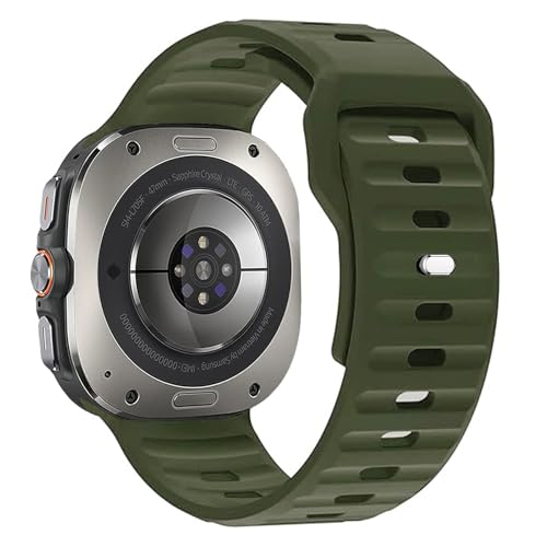 Supore Galaxy Watch Ultra Armband, Armband für Samsung Galaxy Watch Ultra Armband 47mm Herren Damen, Atmungsaktives Weiches Silikon Wasserdichtes Sportarmband für Samsung Watch Ultra Armband von Supore