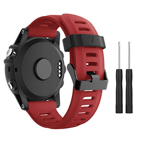 Supore Garmin Fenix 3 Uhrenarmband, weiches Silikon, Ersatz, atmungsaktiv, schönes Sportarmband & Edition für Garmin Fenix 3/Fenix 3 HR/Fenix 5X Smartwatch, mehrfarbig Supore Garmin Fenix 3 Uhrenarmband, weiches Silikon, Ersatz, atmungsaktiv, schönes Sportarmband & Edition für Garmin Fenix 3/Fenix 3 HR/Fenix 5X Smartwatch, mehrfarbig von Supore