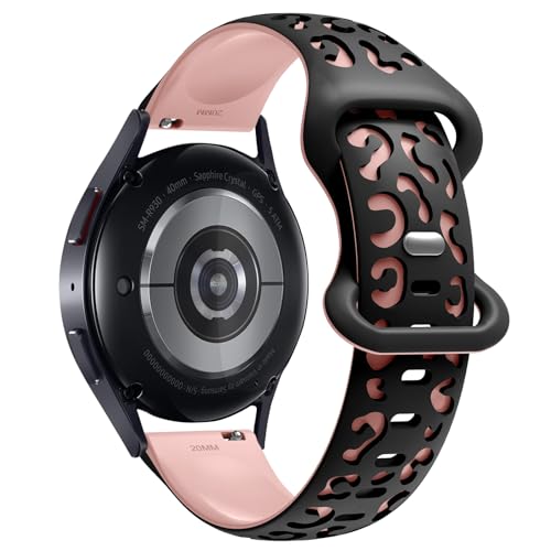 Supore Silikon Armband für Galaxy Watch 6 40mm 44mm Two-Tone Leopard Pattern Engraved Armband für Galaxy Watch 7/Galaxy Watch 6 Classic 47mm 43mm/Galaxy Watch 5/4 40mm 44mm/Watch 5 Pro 45mm Supore Silikon Armband für Galaxy Watch 6 40mm 44mm Two-Tone Leopard Pattern Engraved Armband für Galaxy Watch 7/Galaxy Watch 6 Classic 47mm 43mm/Galaxy Watch 5/4 40mm 44mm/Watch 5 Pro 45mm von Supore
