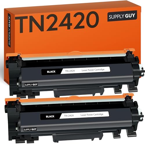 Supply Guy TN2420 TN 2420 Toner kompatibel mit Brother TN-2420 für Brother MFC-L2710DW HL-L2350DW DCP-L2530DW MFC-L2710DN MFC-L2750DW HL-L2375DW 2X Schwarz Toner für Brother MFC L2710DW HL L2350DW von Supply Guy
