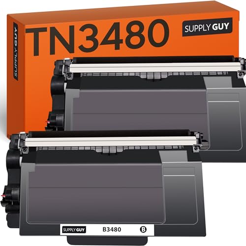 Supply Guy TN3480 TN 3480 Toner kompatibel mit Brother TN-3480 für Brother HL-L5100DN HL-L5100DNT HL-L5200DW DCP L5500DN MFC L5700DN MFC L5750DW 2X Schwarz Toner für Brother HL L5100DN HL L5200DW von Supply Guy
