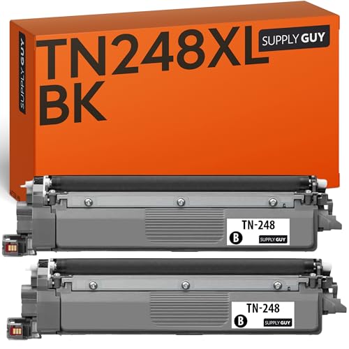 Supply Guy TN248XL Toner Schwarz Kompatibel mit Brother TN-248XL für Brother MFC-L3760CDW, MFC-L3740CDW, DCP-L3560CDW, DCP-L3520CDW, MFC-L3740CDWE, MFC-L3740CDWE, HL-L3220CW, MFC-L8390CDW Multipack 2 von Supply Guy
