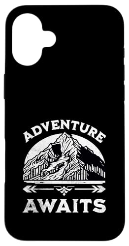 Das Abenteuer erwartet Lustiges Bergcamping-Abenteuer, Wanderer, Herren Hülle für iPhone 16 Plus Das Abenteuer erwartet Lustiges Bergcamping-Abenteuer, Wanderer, Herren Hülle für iPhone 16 Plus von Support USA National Parks Conservation Apparel