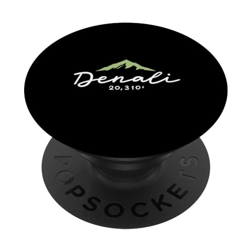 Denali Mountain Peak Elevation National Park Herren Damen Kinder PopSockets Klebender PopGrip von Support USA National Parks Conservation Apparel